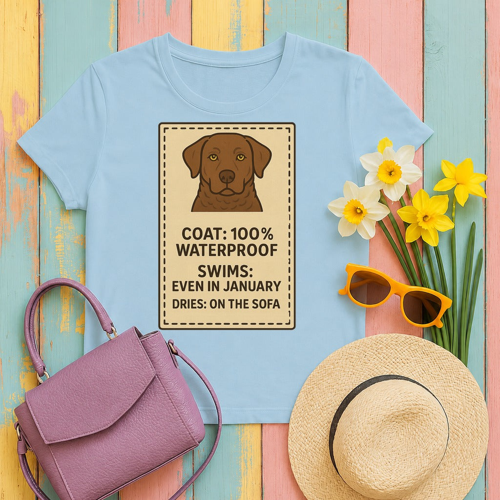 Chesapeake Coat 100% Waterproof Tee in Light Blue