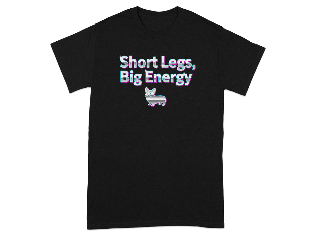 Short Legs Big Energy Corgi Theme Printed T-shirt