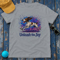 Unleash the Joy German Shorthaired Pointer T-Shirt in Gravel