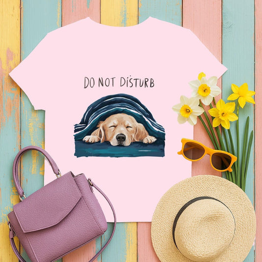 Do Not Disturb Sleeping Dog Cute Graphic T-shirt product type