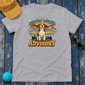 High Wind Advisory Beagle T-Shirt in Athletic Heather - flat lay