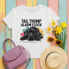 mig2 tail-thump-alarm-clock-with-black-dog-il tee flat lay hero v8