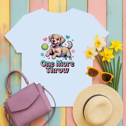 Adorable Puppy One More Throw Print T-Shirt product type