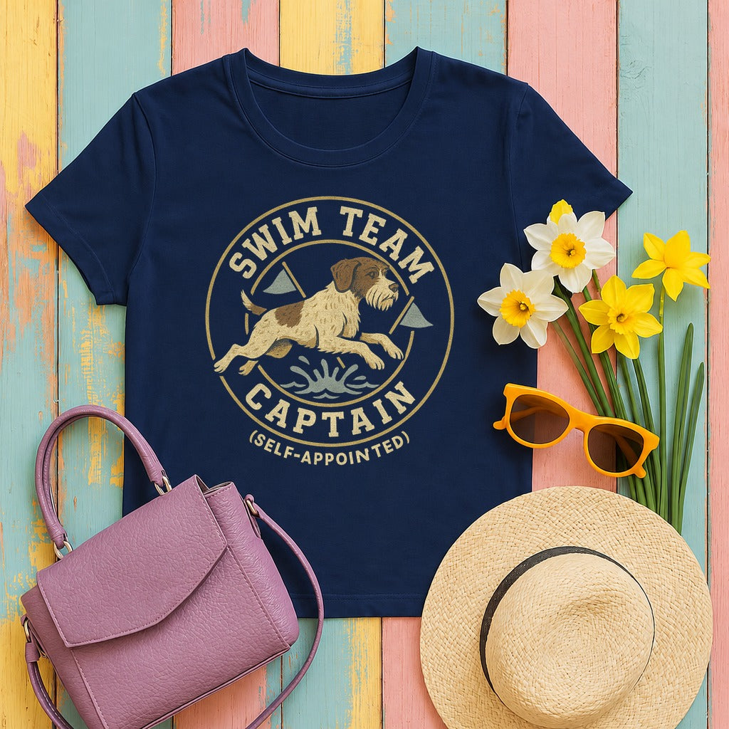 GWP Swim Team Captain Tee in Navy