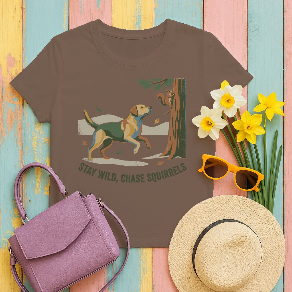 Stay Wild Lab Forest T-Shirt in Espresso