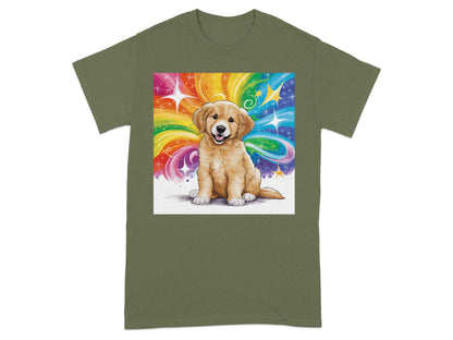 Colorful Swirl Puppy Graphic T-Shirt product