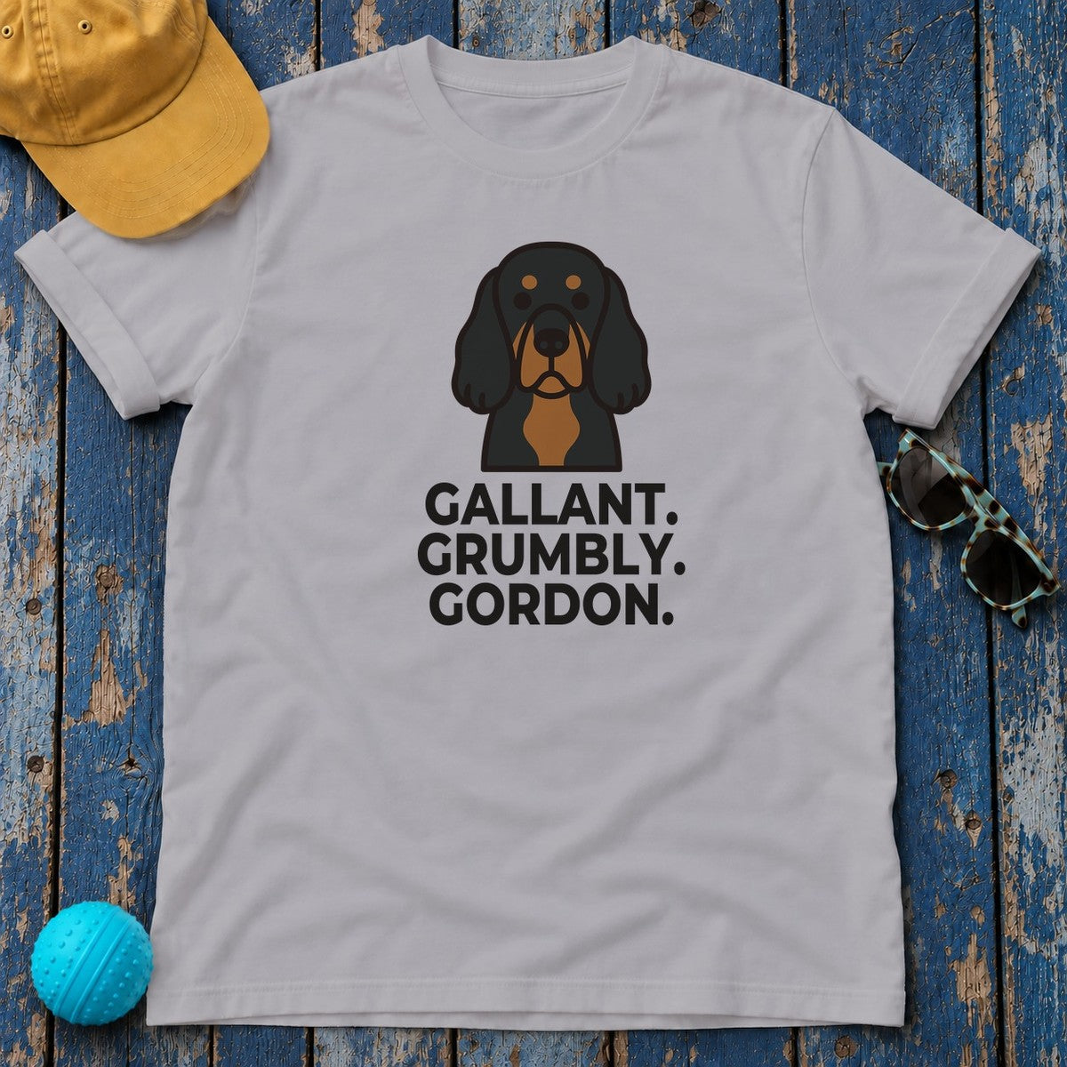 Gallant. Grumbly. Gordon. Gordon Setter T-Shirt in Athletic Heather