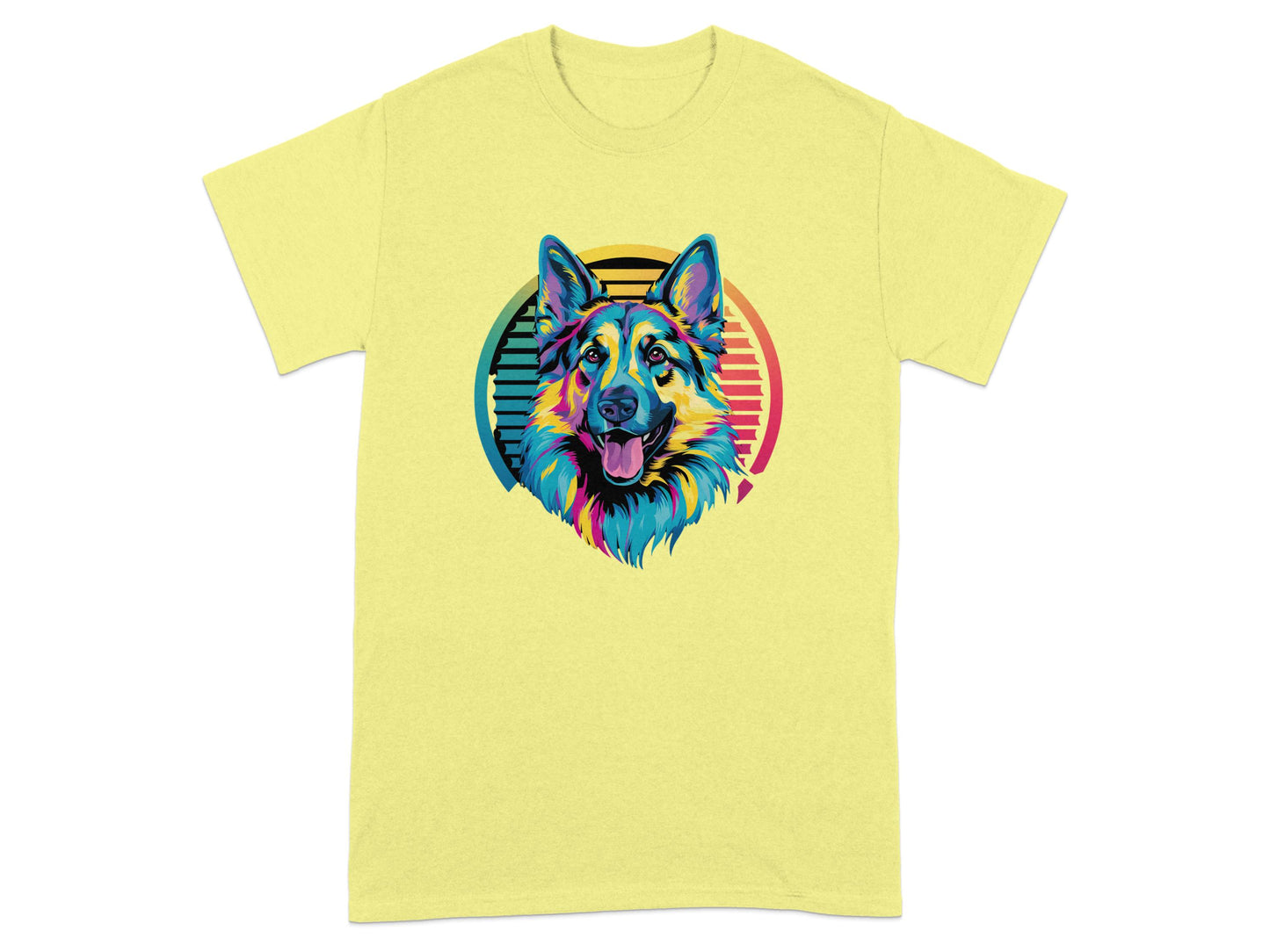 Vibrant Dog Illustration Graphic T-Shirt product type