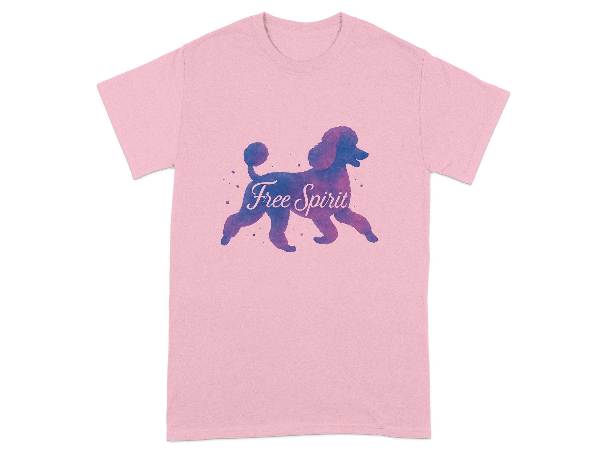 Free Spirit Poodle Design Light Pink T-shirt product