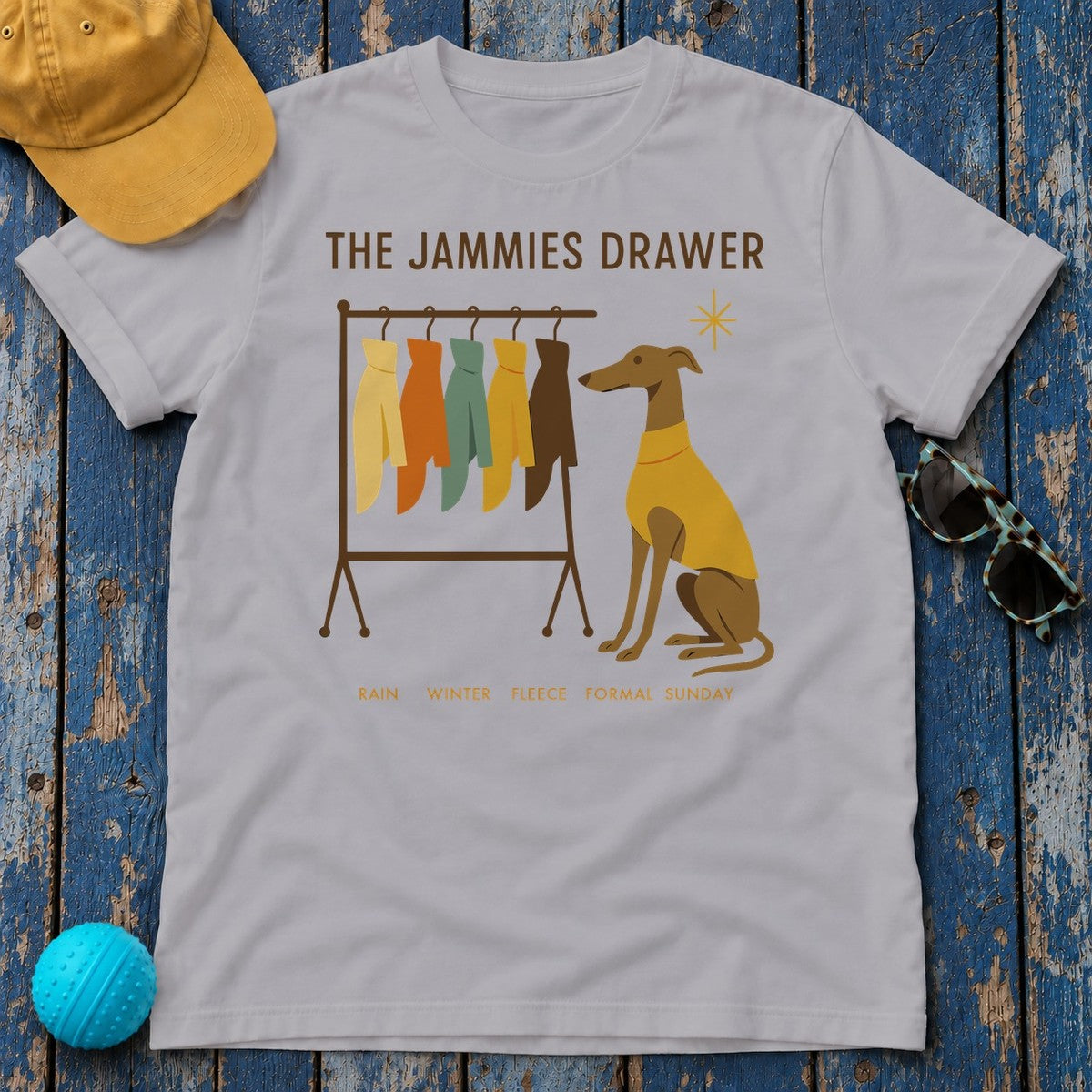 Greyhound The Jammies Drawer Tee in Athletic Heather