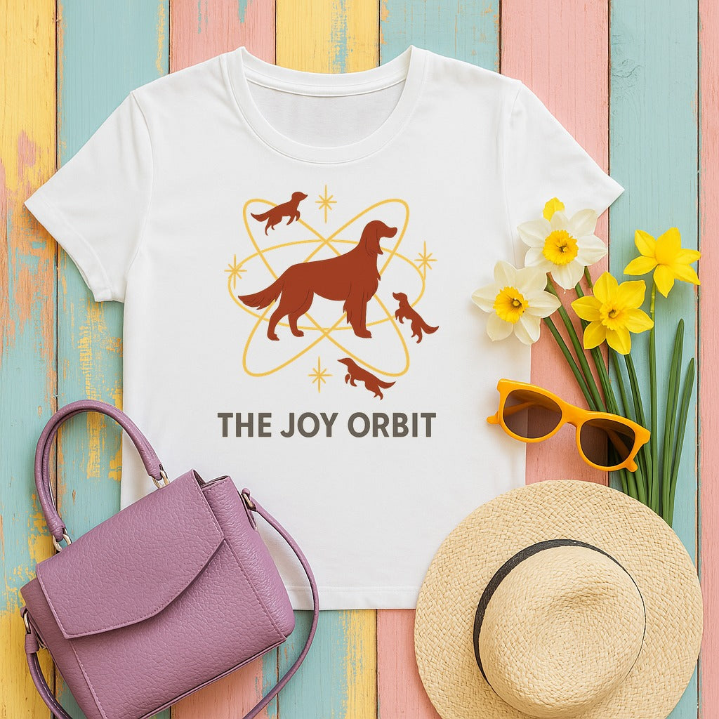 Irish Setter Joy Orbit T-shirt in White