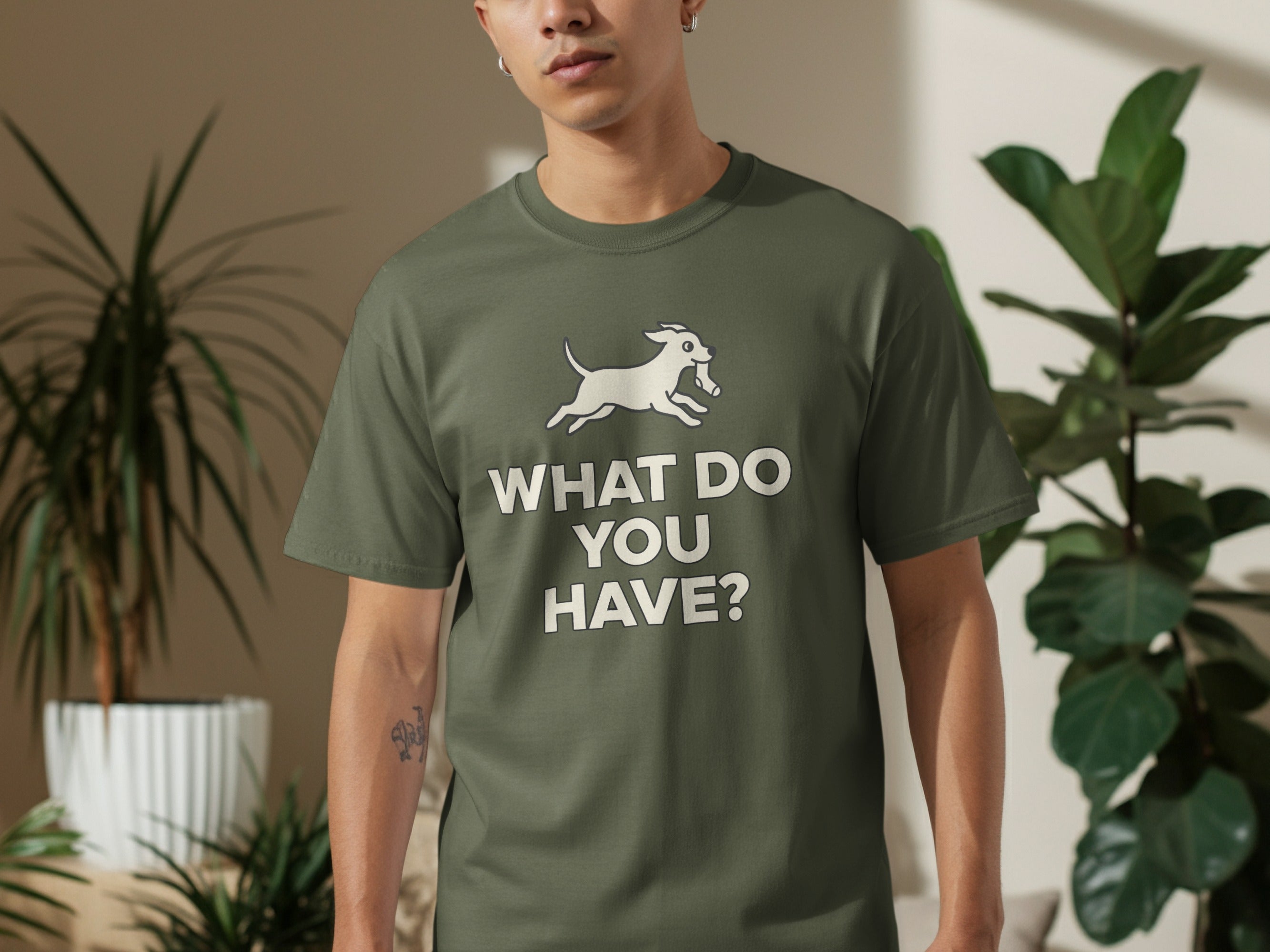 What Do You Have Dog Graphic Short-Sleeve T-Shirt