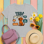 Vizsla Logic Flowchart Premium T-Shirt in Sport Grey