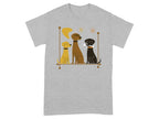 Retro Style Dog Illustration Graphic T-shirt