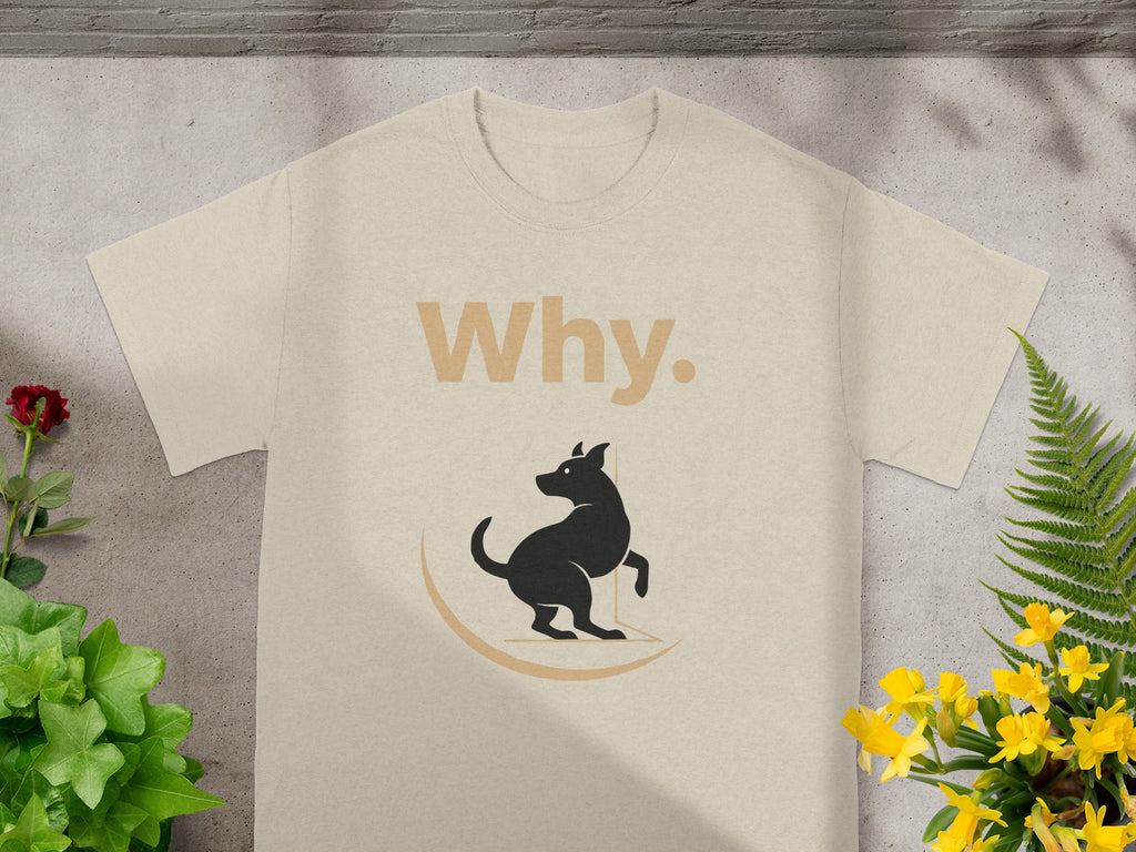 Why Dog Design Question Mark Graphic T-Shirt
