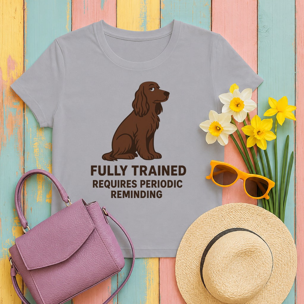 Field Spaniel Requires Periodic Reminding Tee in Athletic Heather