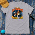 I Have Important Things to Say Beagle T-Shirt in Athletic Heather - flat lay