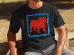 Bulldog Graphic Tee with Vintage Style Print Design