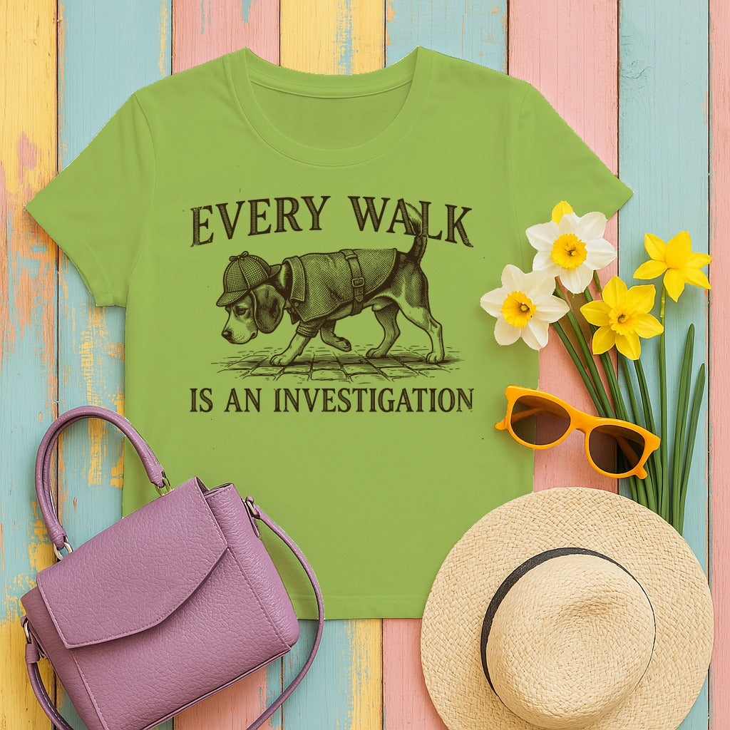 Beagle Every Walk Investigation T-shirt in Kiwi