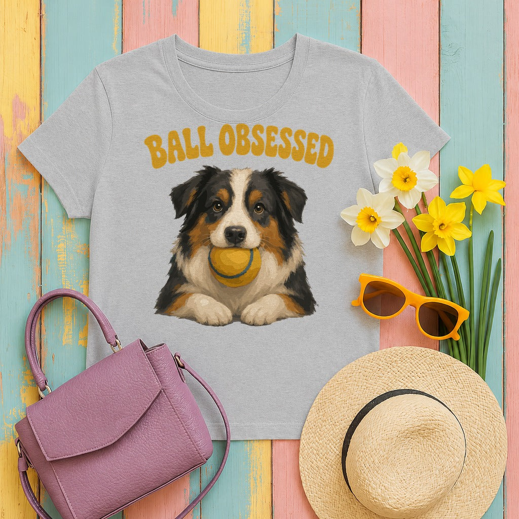 Ball Obsessed Aussie T-Shirt in Sport Grey