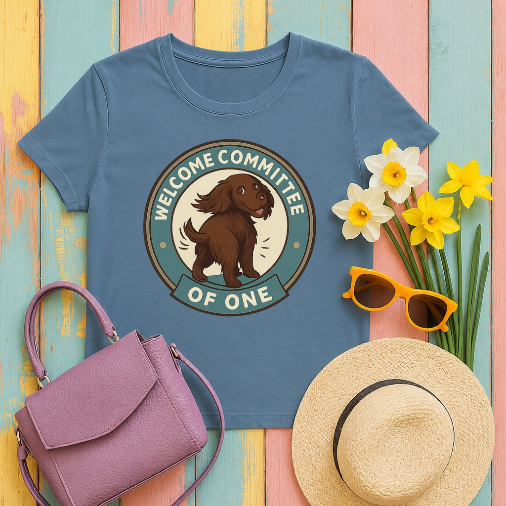 Boykin Spaniel Welcome Committee of One t-shirt