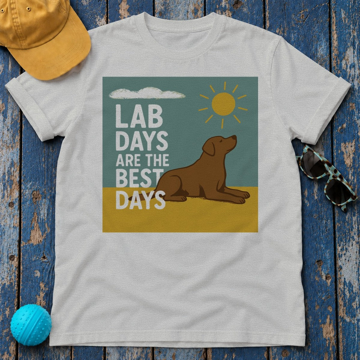 Lab Days Are The Best Days T-shirt in Sport Grey