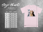 Gildan 5000 t-shirt size chart with measurements for S through 5XL.