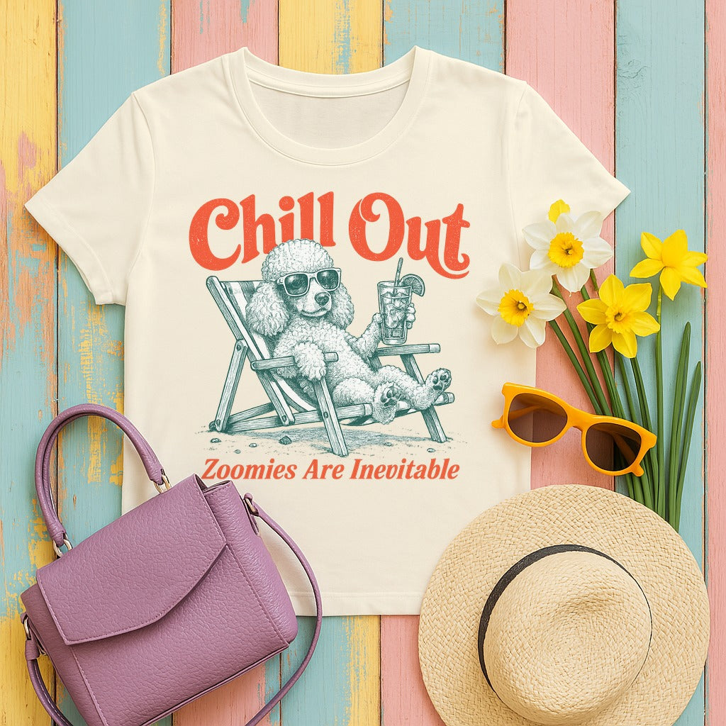 The Chill Poodle Club T-Shirt in Natural