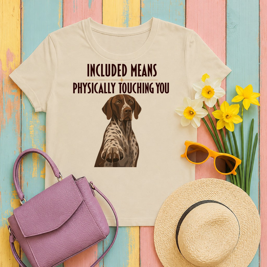 Included German Shorthaired Pointer T-Shirt in Sand