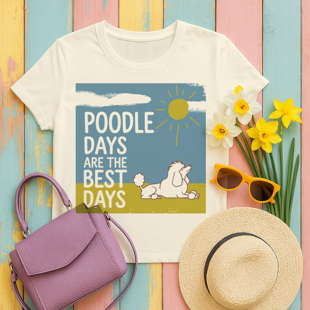 Poodle Days Blissful T-Shirt in Natural