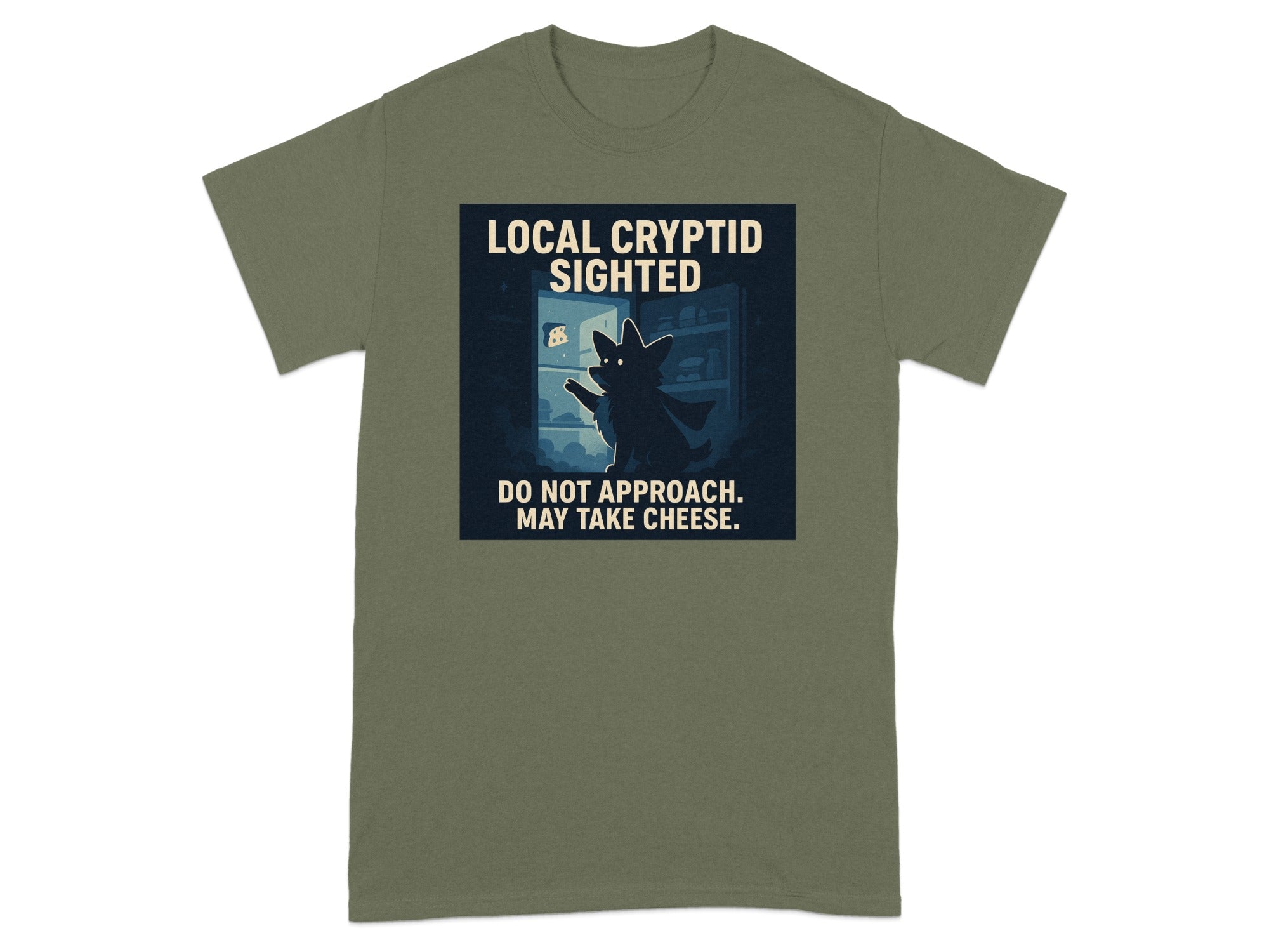 Local Cryptid Sighted Do Not Approach Funny Shirt