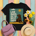 Chocolate Lab Days Are the Best Days T-shirt in Black