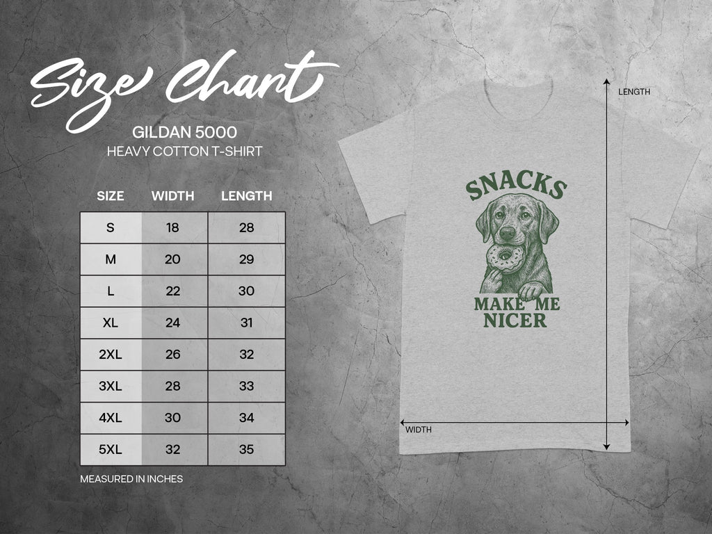 Snacks Make Me Nicer Graphic T-Shirt Product