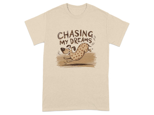 Chasing My Dreams Dog Graphic Printed T-Shirt product type
