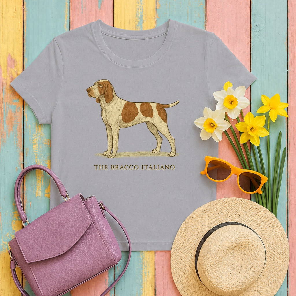 The Bracco Italiano Field Guide Tee in Athletic Heather