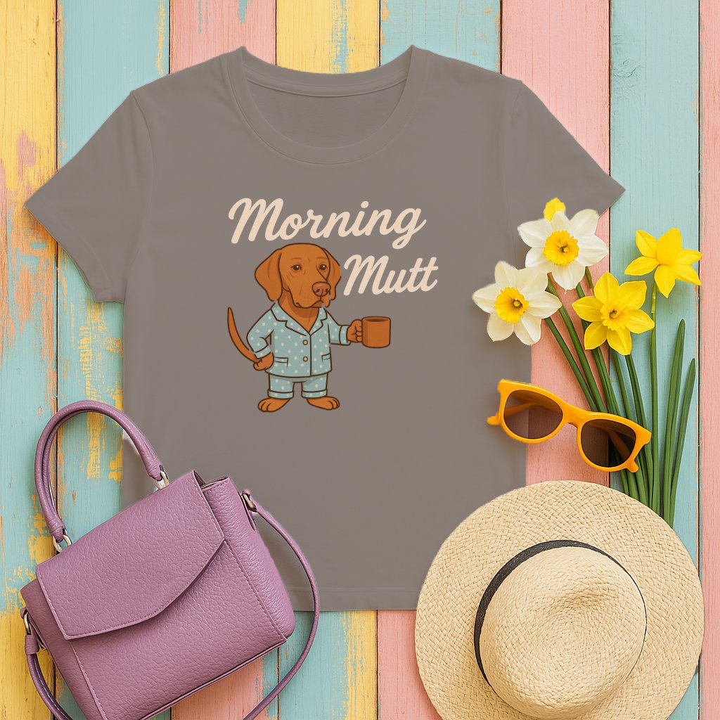Morning Mutt Cute Dog Lover Graphic T-Shirt product type