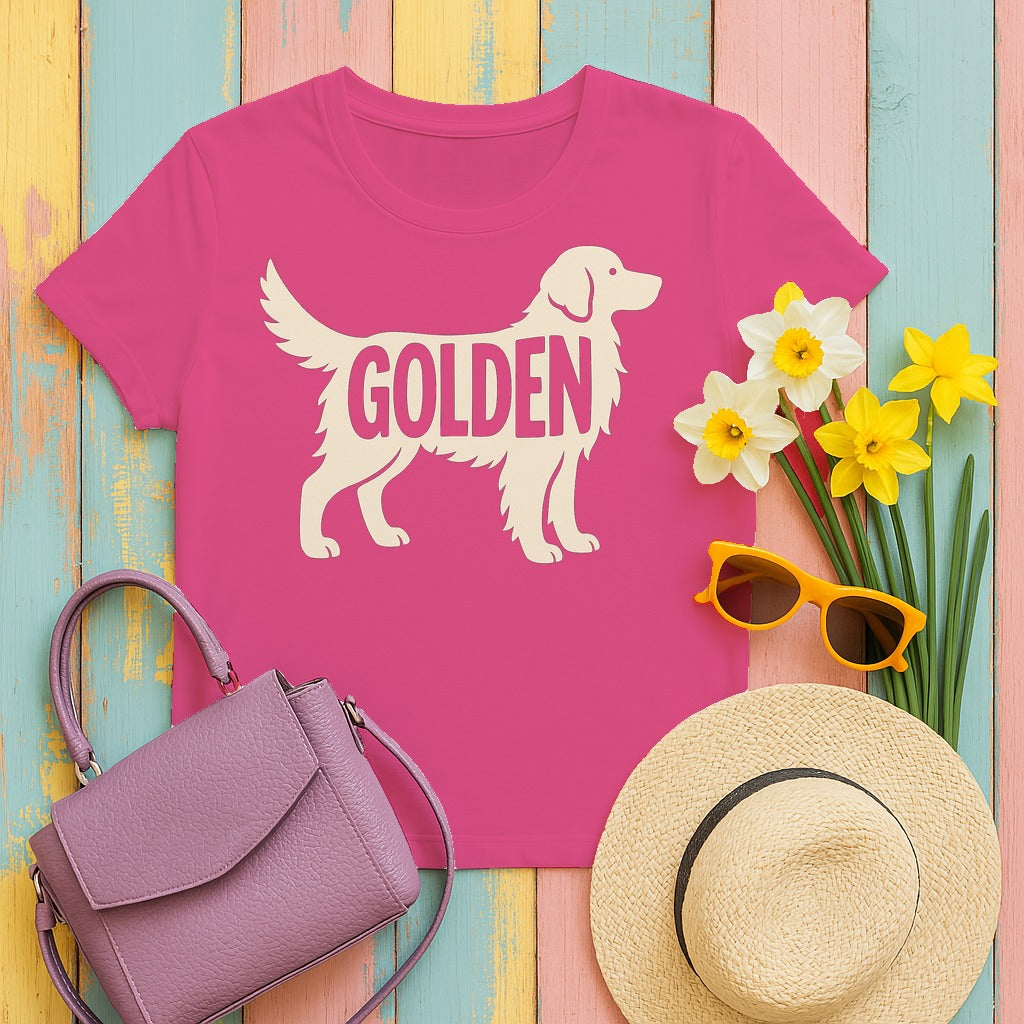 Golden Companion Graphic T-Shirt in Heliconia