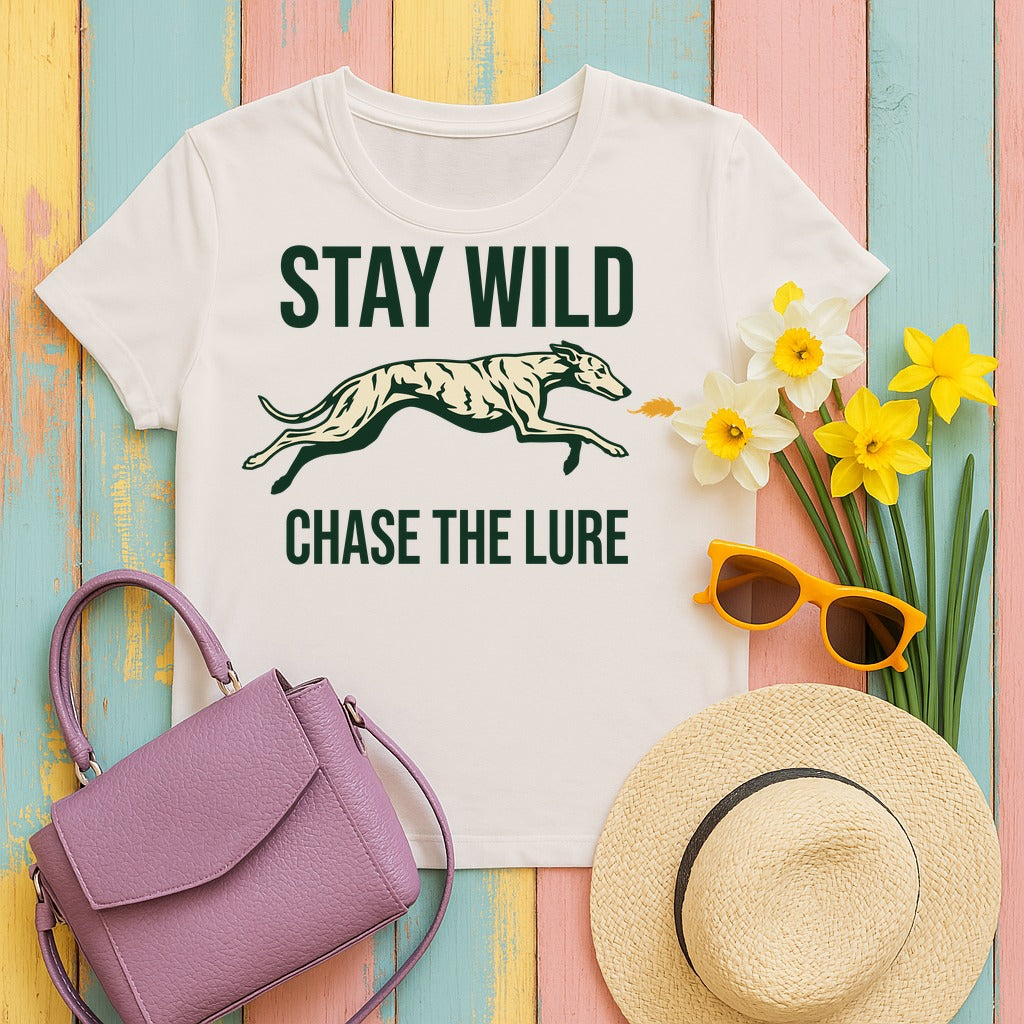 Wild Pursuit Greyhound Graphic T-Shirt in Ice Grey