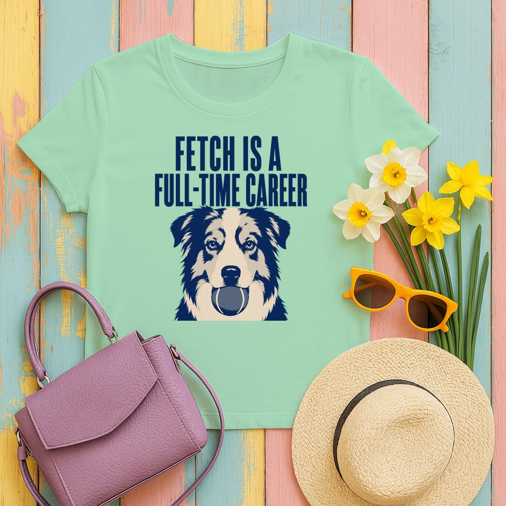 Fetch Career Aussie T-Shirt in Mint Green
