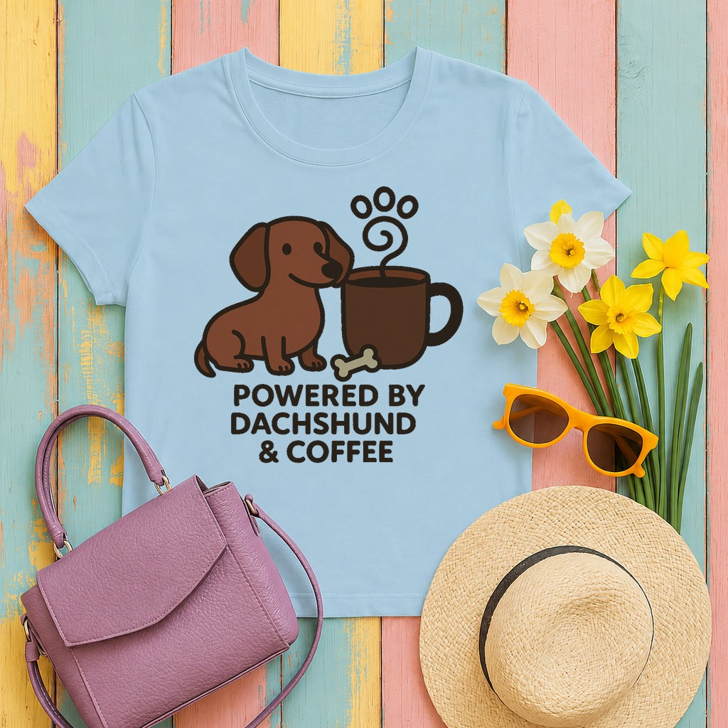 Dachshund & Coffee Power t-shirt