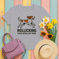 Irish Red and White Setter Rollicking Their Word Not Mine Tee in Athletic Heather