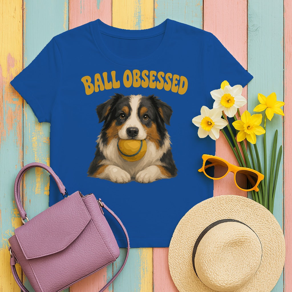 Ball Obsessed Aussie T-Shirt in Royal