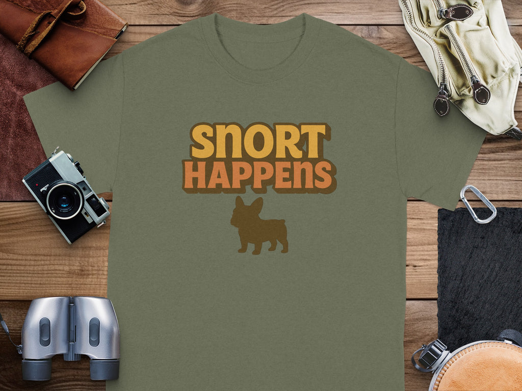 Snort Happens Graphic T-Shirt for Pet Lovers