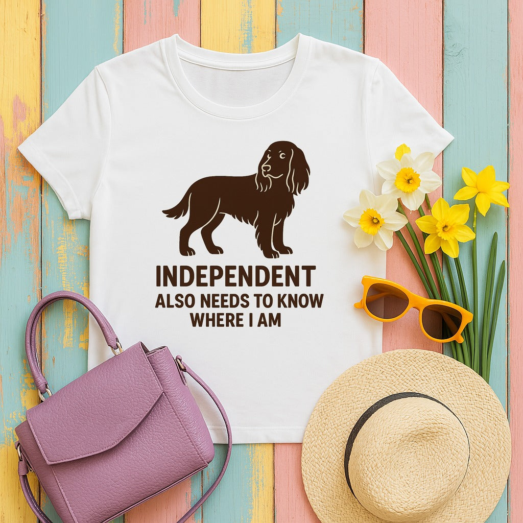Field Spaniel Independent Tee in White