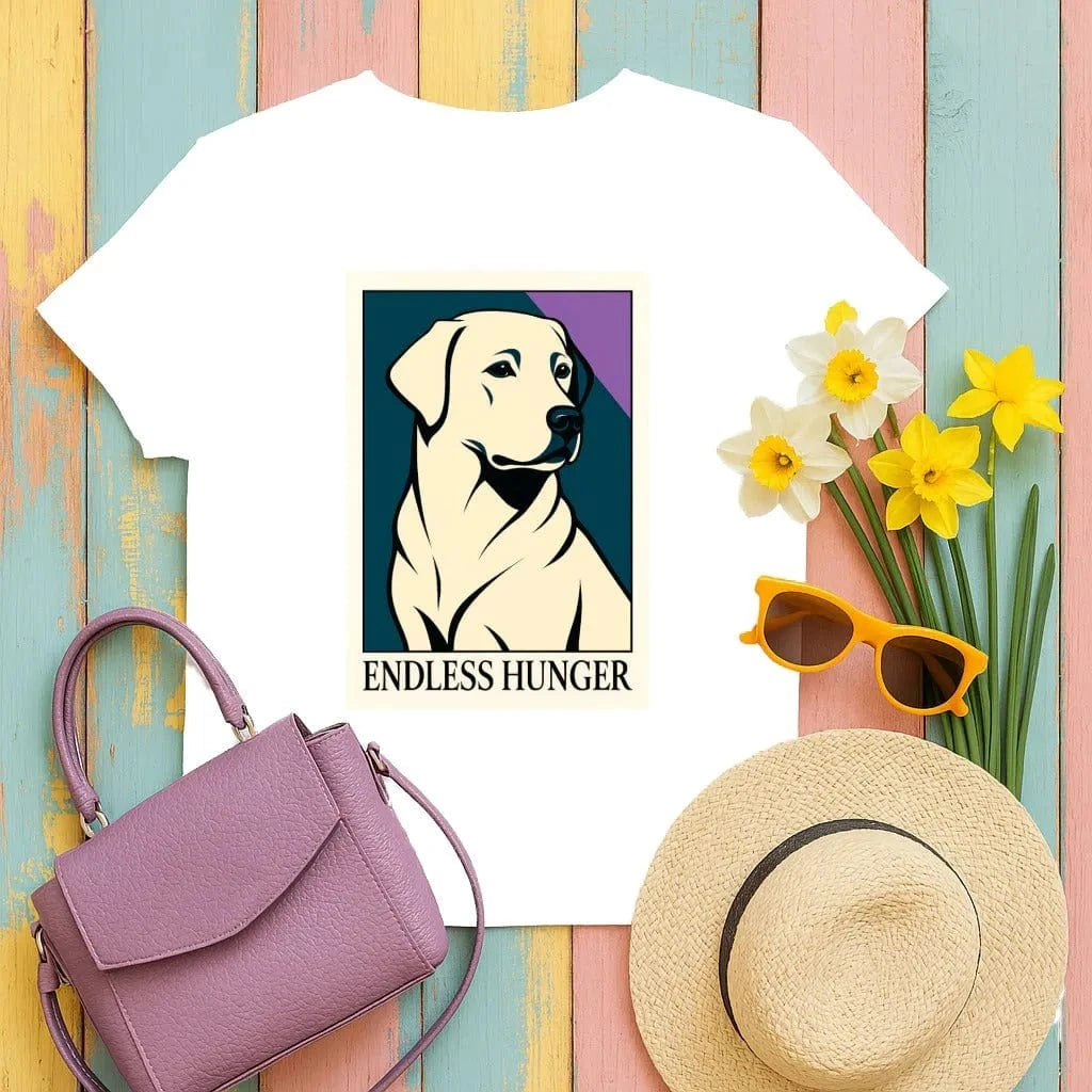Endless Hunger Yellow Lab T-Shirt White T-shirt