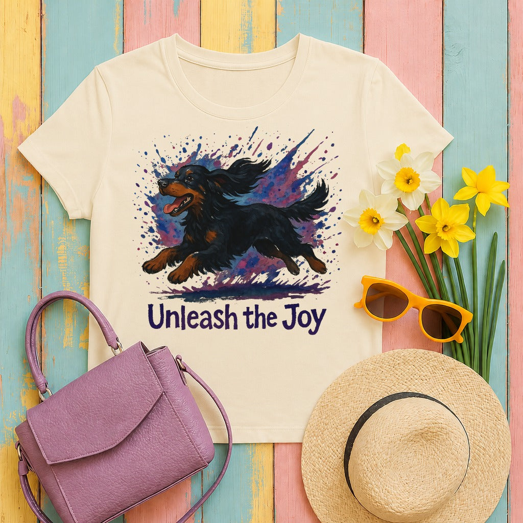 Vibrant Unleash the Joy Gordon Setter t-shirt
