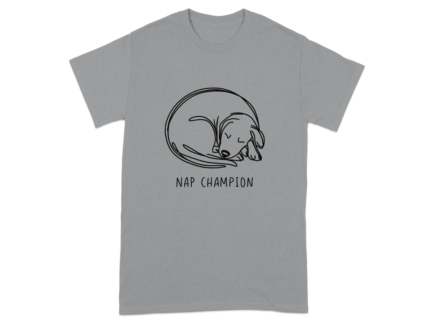 Nap Champion Sleeping Dog Graphic T-Shirt product type