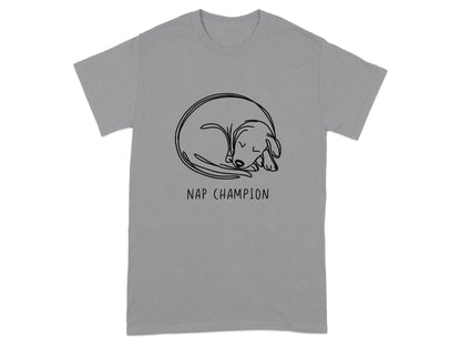 Nap Champion Sleeping Dog Graphic T-Shirt product type