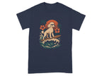 Surfing Poodle Graphic Design Unisex T-shirt