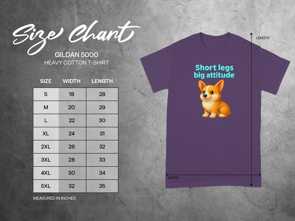 Short legs big attitude graphic t-shirt for dog lovers